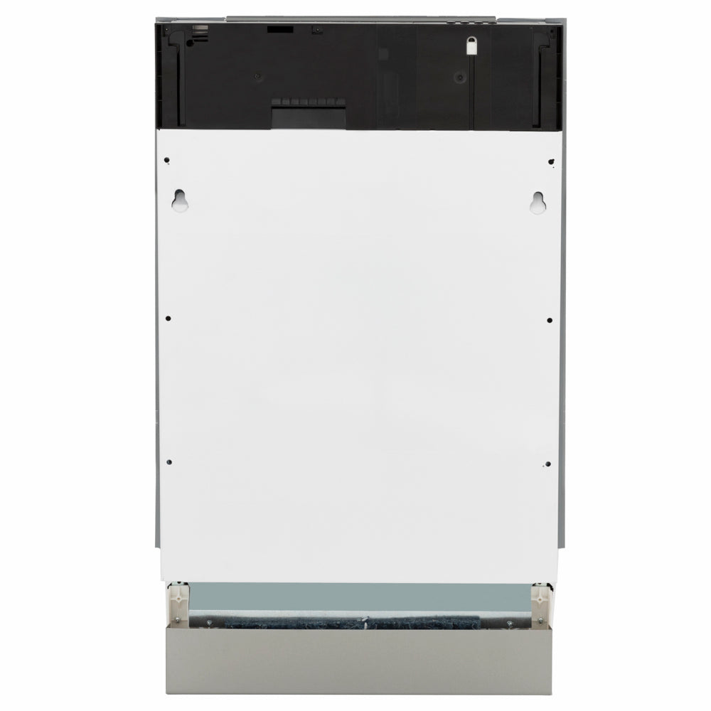 ZLINE Autograph Edition Tallac 18-inch dishwasher, panel ready and champagne bronze accents DWVZ-18-CB, front view