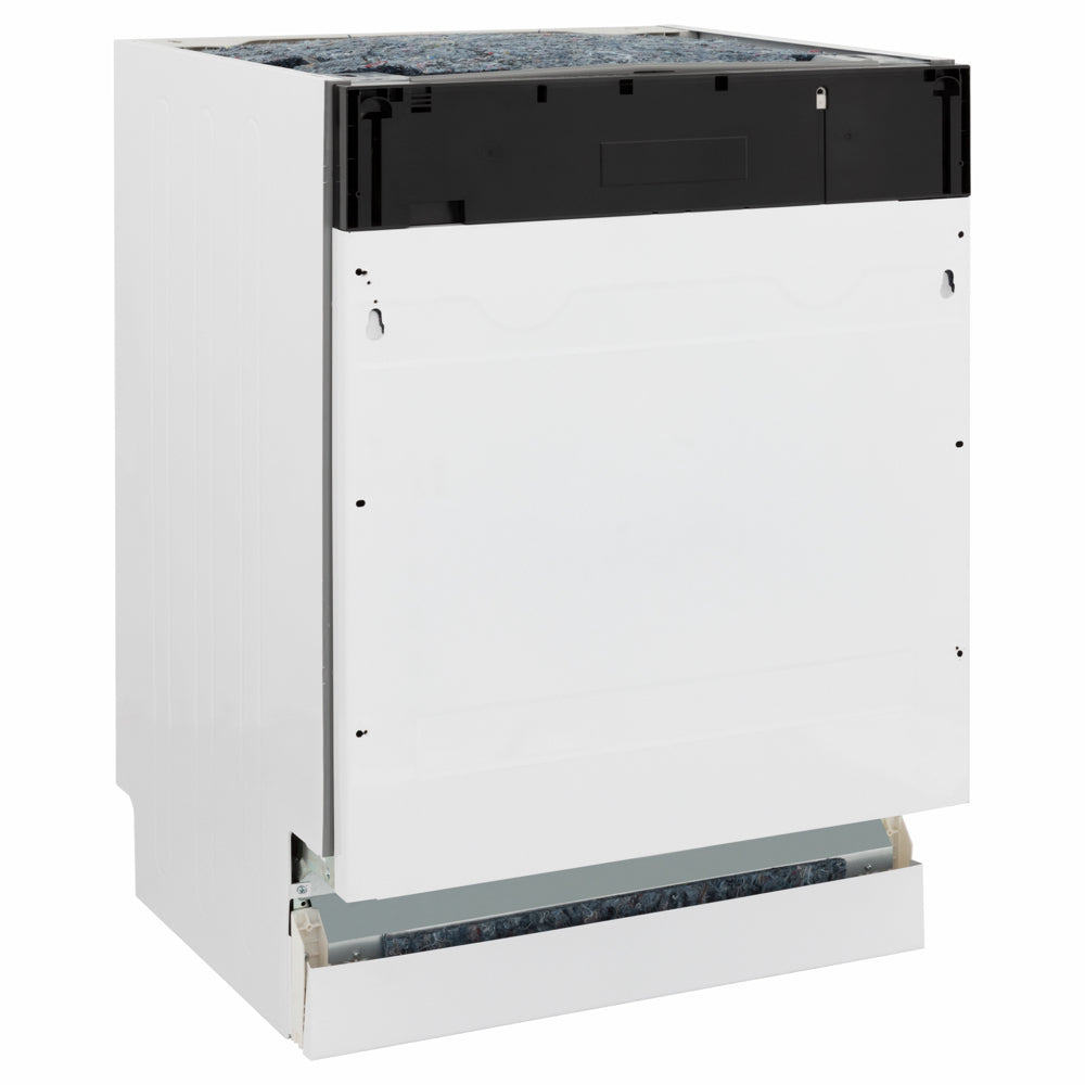 ZLINE Autograph Edition Tallac 24-inch dishwasher, panel ready and polished gold accents DWVZ-24-G, side view