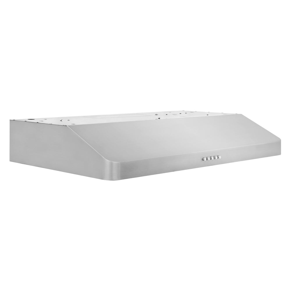 ZLINE 30-inch range hood in stainless steel 617-30, side view