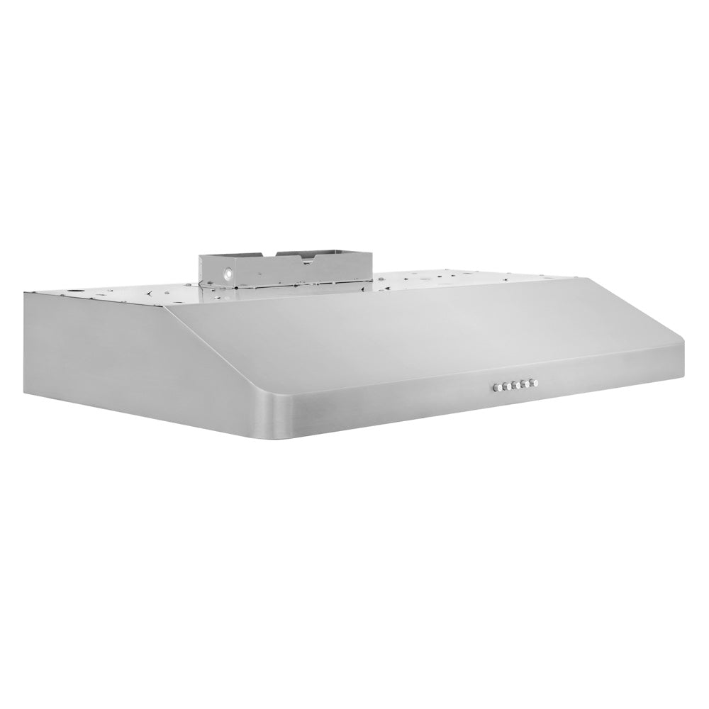 ZLINE 30-inch range hood in stainless steel 617-30, side view