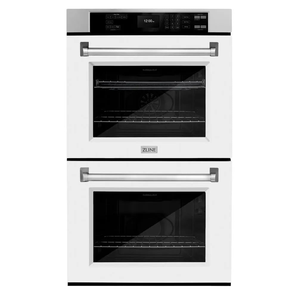 ZLINE Professional 30-inch wall oven in stainless steel with white matte door WAD-WM-30