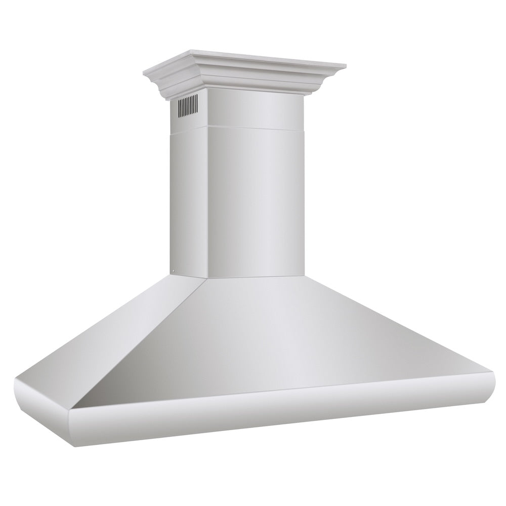 ZLINE Professional 48-inch range hood in stainless steel 587CRN-48, side view