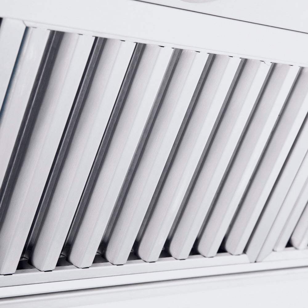 ZLINE Professional 60-inch range hood in stainless steel 597CRN-60, detail