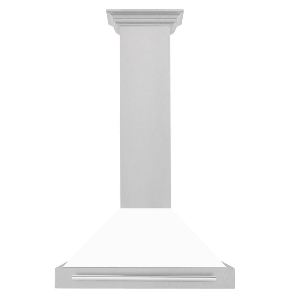 ZLINE 30-inch range hood in satin stainless steel KB4SNX-WM-30, front view