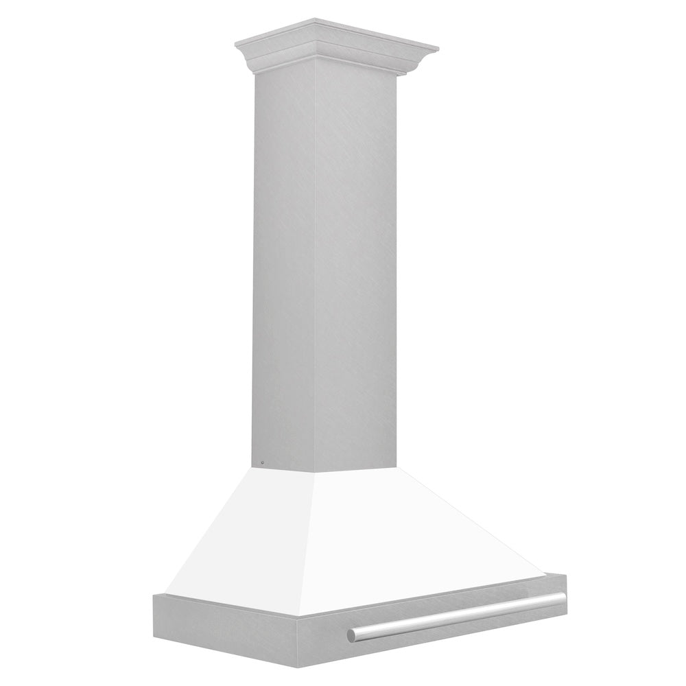 ZLINE 30-inch range hood in satin stainless steel KB4SNX-WM-30, side view