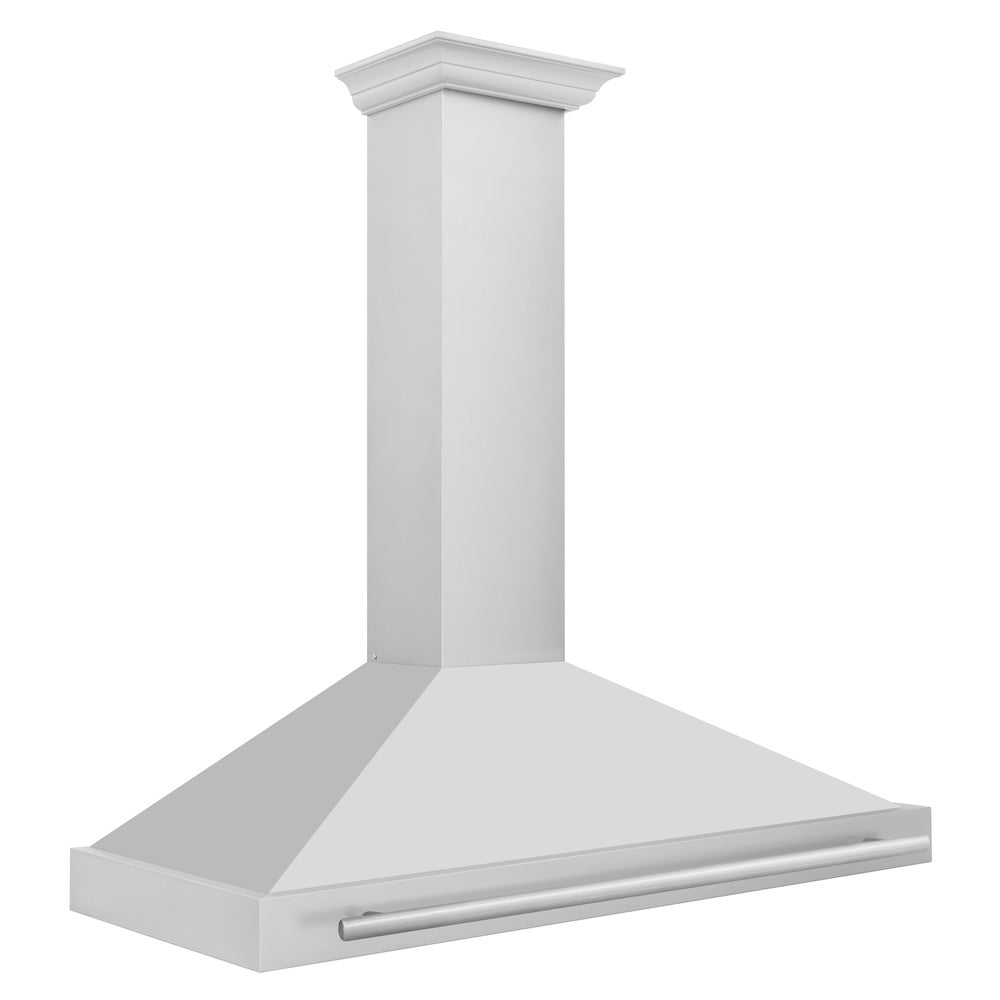 ZLINE 48-inch range hood in stainless steel KB4STX-48, side view