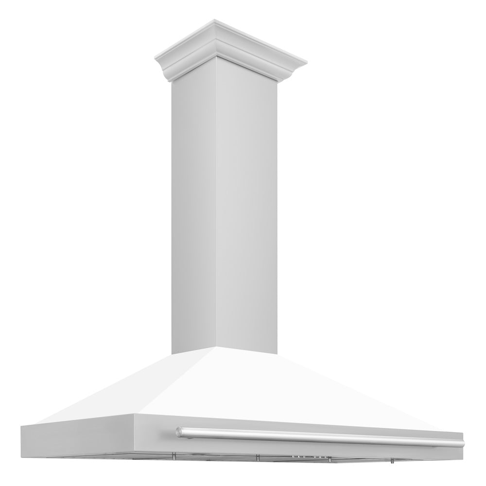 ZLINE 48-inch range hood in white matte KB4STX-WM-48