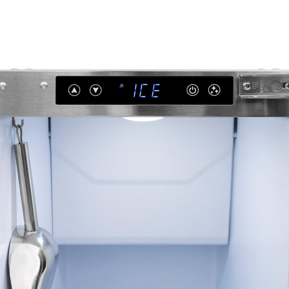 ZLINE Touchstone 15-inch ice maker in hand-hammered copper ICCD-HH-15, detail