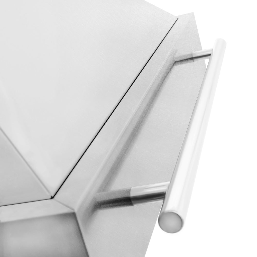 ZLINE 30-inch range hood in satin stainless steel 8654SNX-30, detail