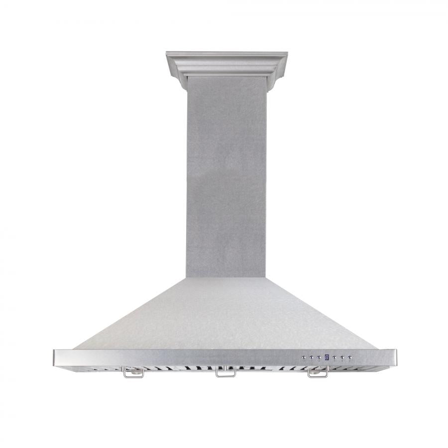 ZLINE Designer 30-inch range hood in satin stainless steel 8KBS-30, front view