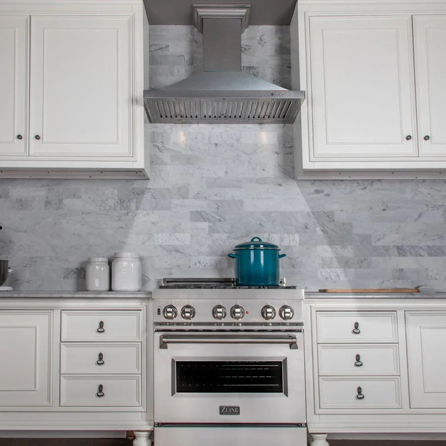 ZLINE Designer 36-inch range hood in satin stainless steel 8KBS-36, view 7