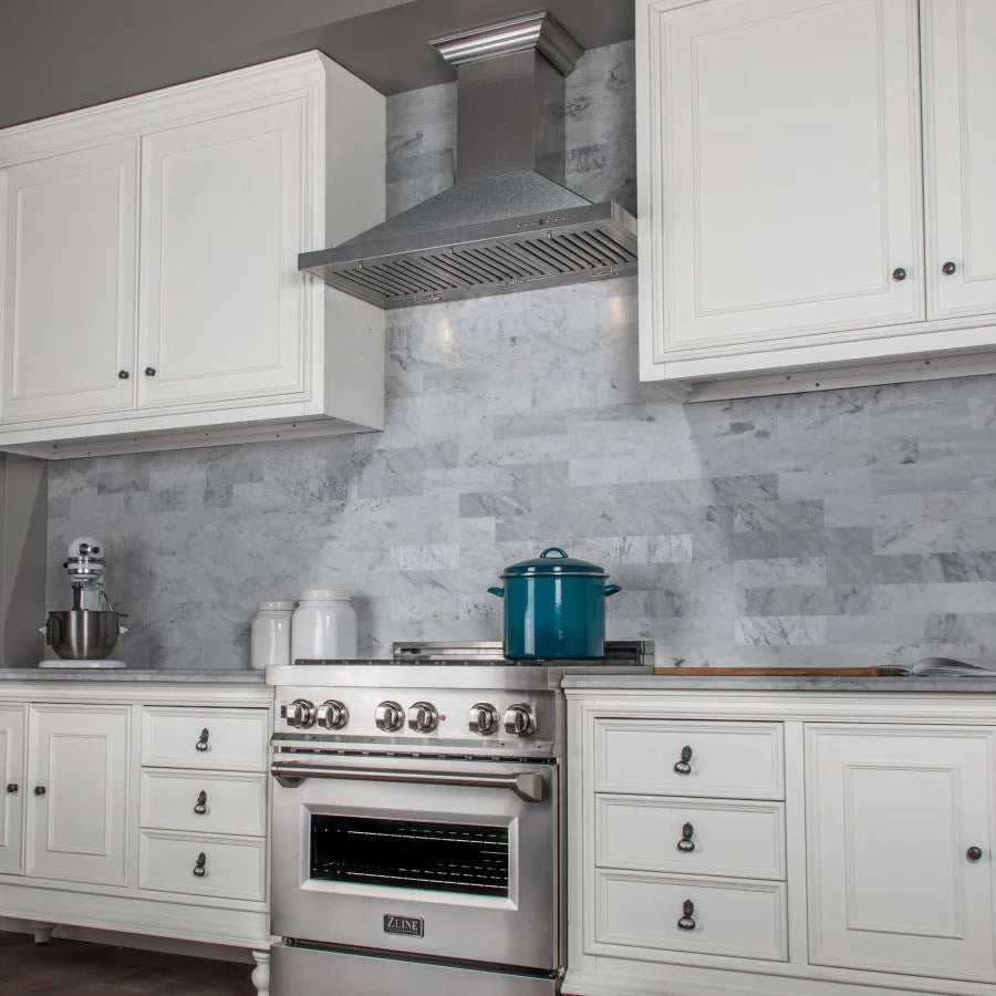 ZLINE Designer 30-inch range hood in satin stainless steel 8KBS-30, view 5