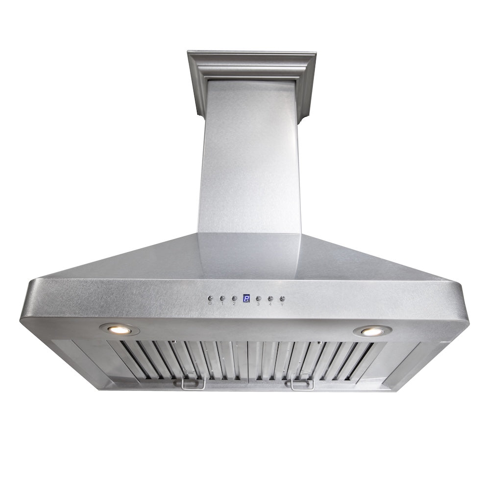 ZLINE 36-inch range hood in satin stainless steel 8KF2S-36, view 4