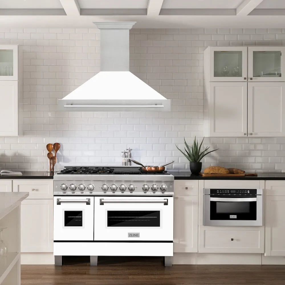 ZLINE 48-inch range hood in satin stainless steel 8654SNX-WM-48, view 2