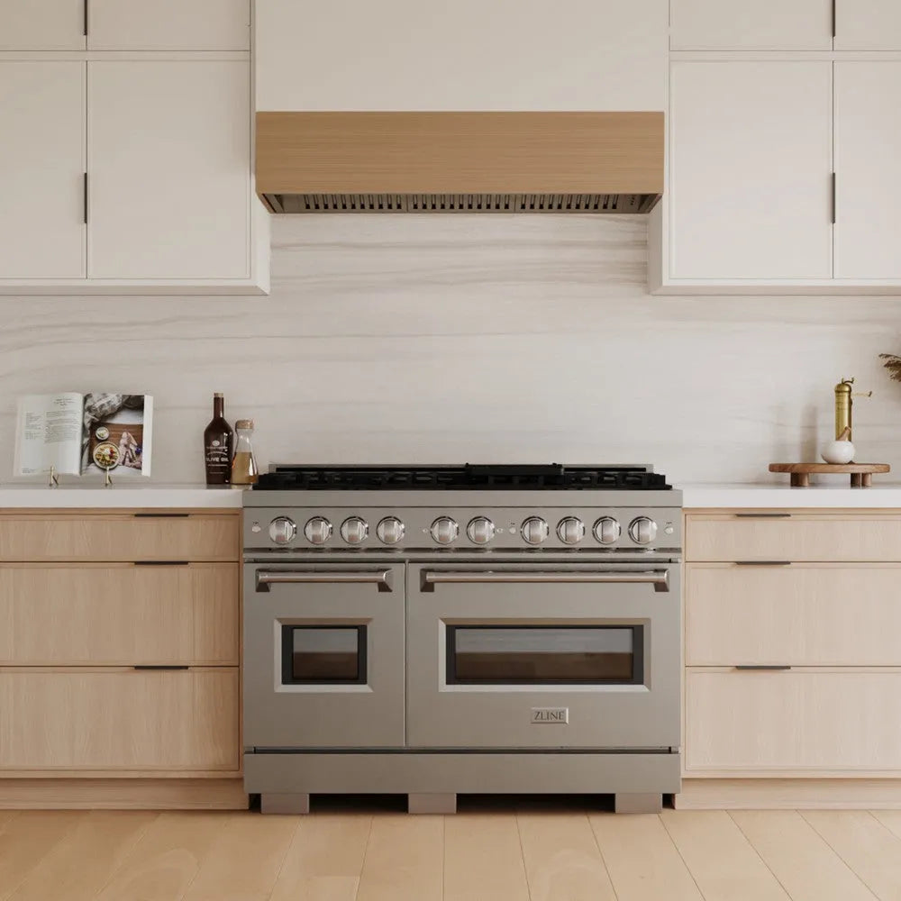 ZLINE Classic 48-inch range in stainless steel CDR48, front view
