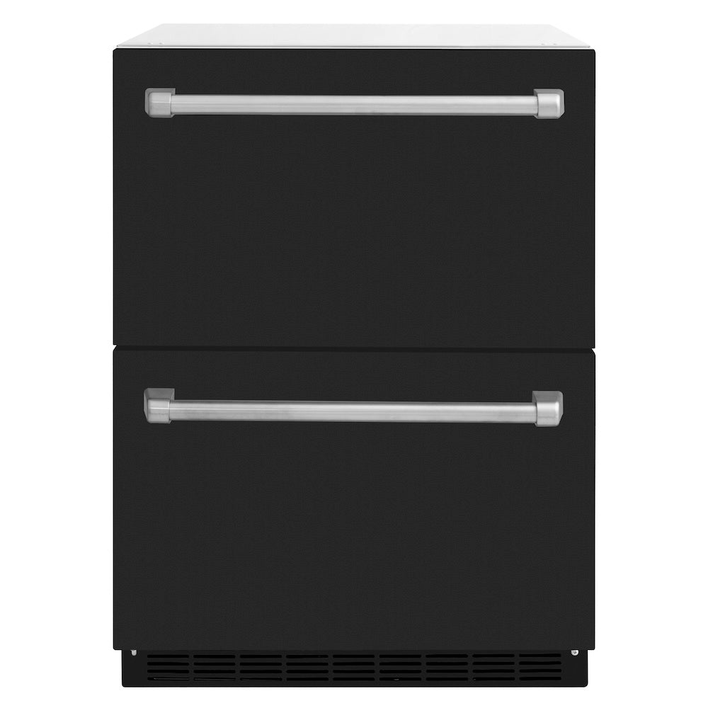 ZLINE Touchstone 24-inch refrigerator in black matte RDSO-BLM-24