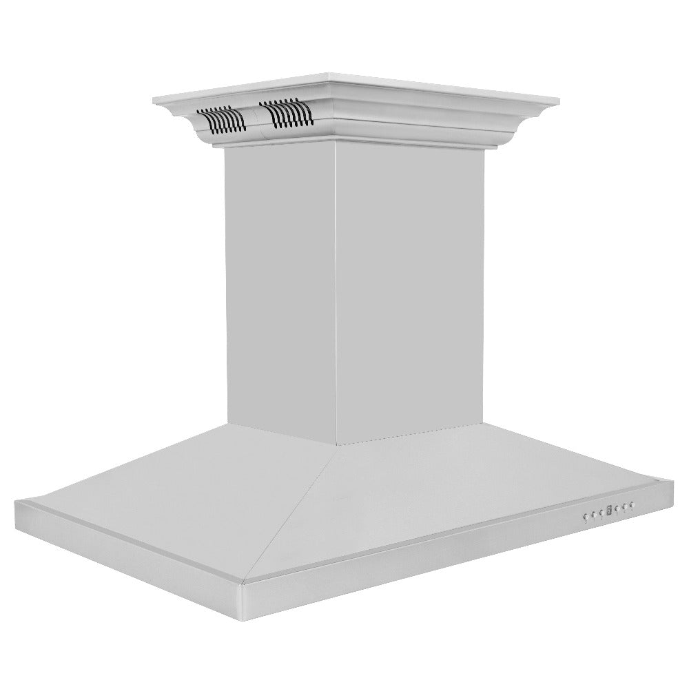 ZLINE CrownSound 30-inch range hood in stainless steel GL2ICRN-BT-30, from above