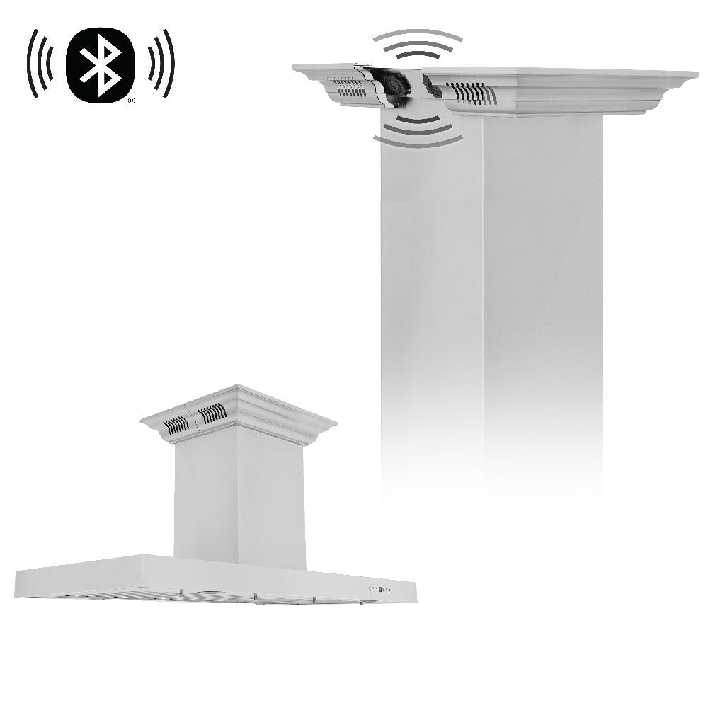 ZLINE CrownSound 36-inch range hood in stainless steel KE2ICRN-BT-36