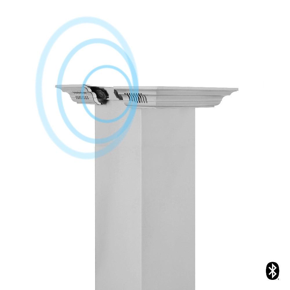 ZLINE CrownSound 30-inch range hood in stainless steel GL5ICRN-BT-30, detail