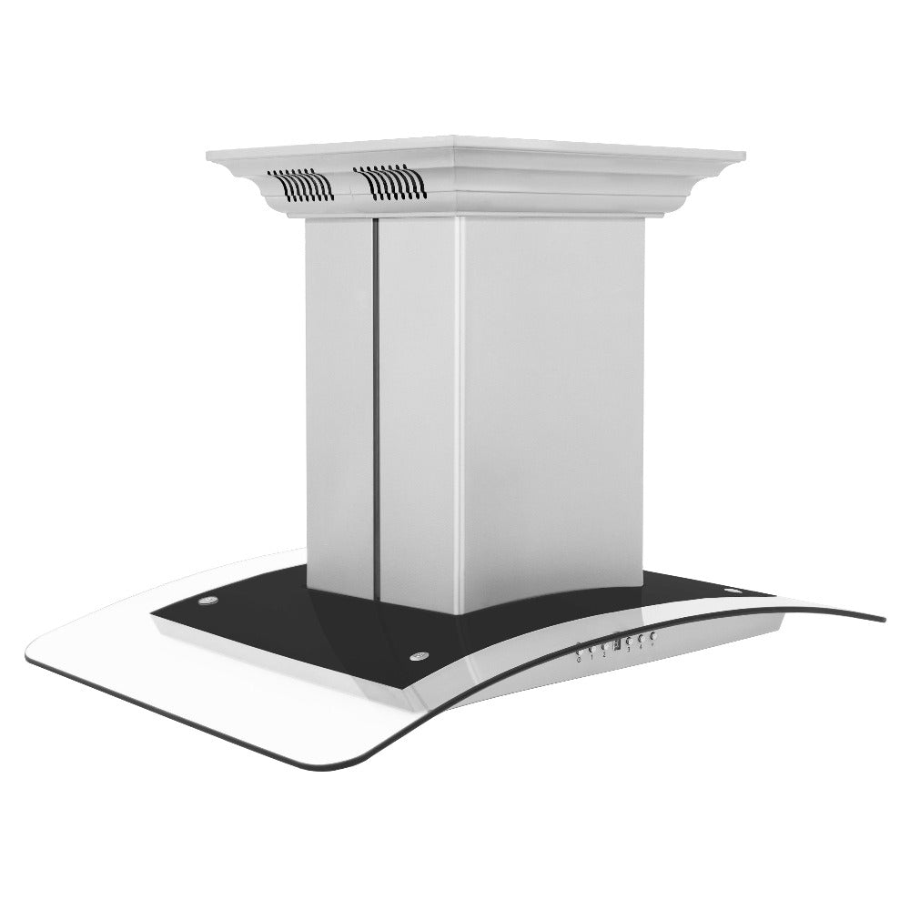 ZLINE CrownSound 30-inch range hood in stainless steel GL5ICRN-BT-30, side view