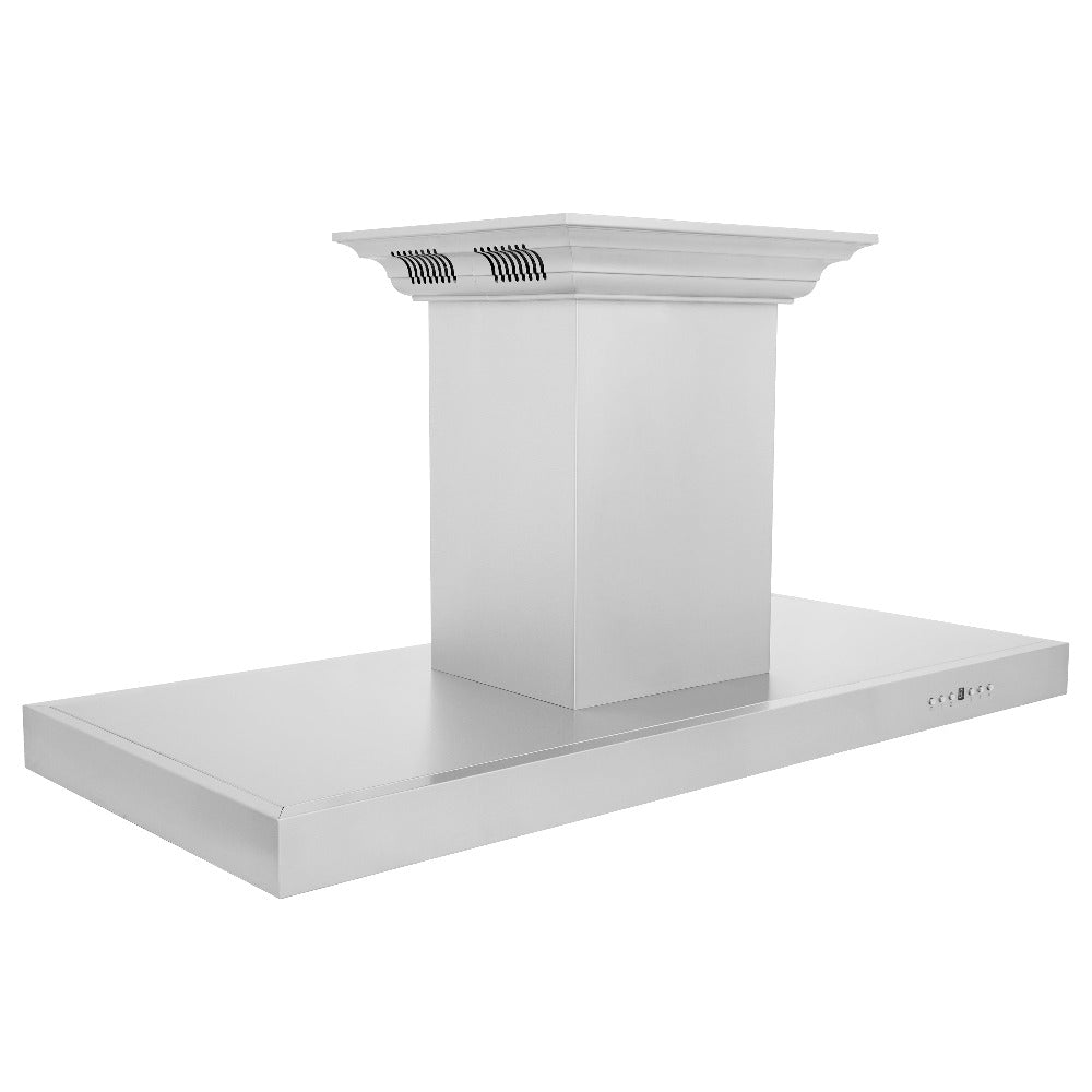 ZLINE CrownSound 42-inch range hood in stainless steel KE2ICRN-BT-42, side view