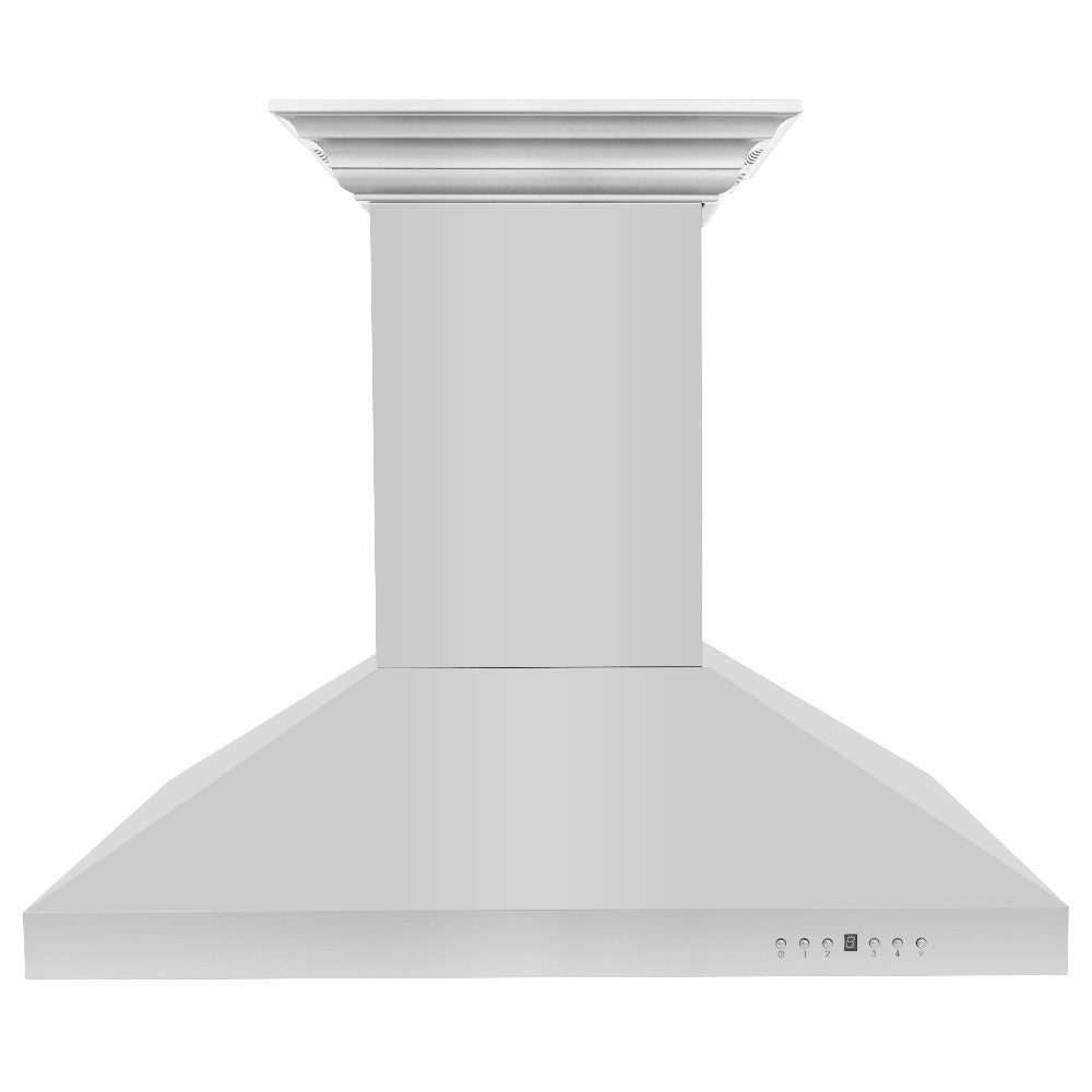 ZLINE CrownSound 48-inch range hood in stainless steel KL3ICRN-BT-48, front view