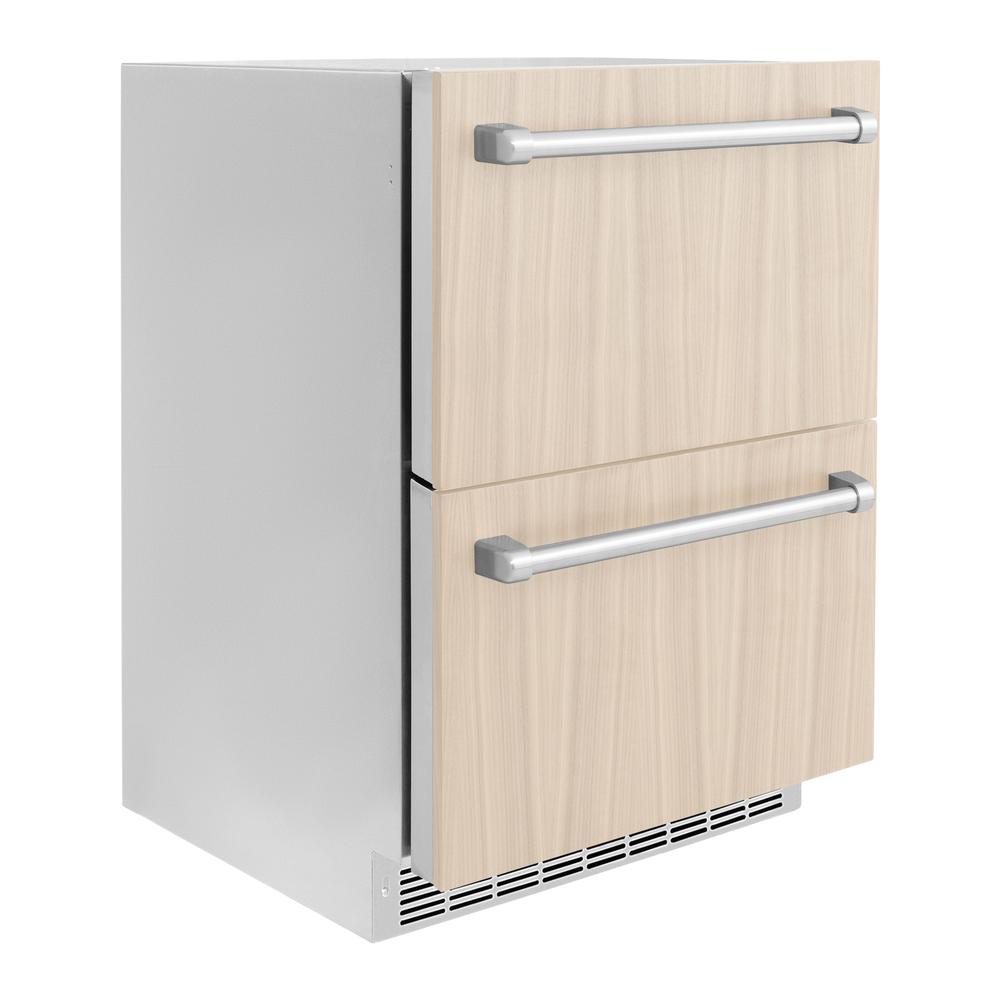 ZLINE Touchstone 24-inch refrigerator, panel ready RDSPO-24, side view