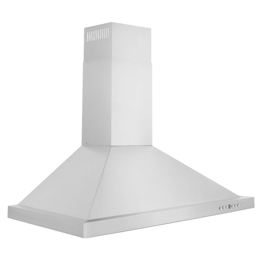ZLINE Convertible Vent 48-inch range hood in stainless steel KB-304-48, from above