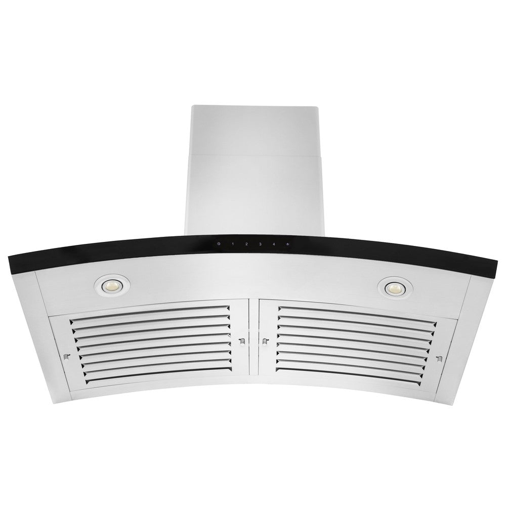 ZLINE Convertible Vent 30-inch range hood in stainless steel KN6-30, view 3