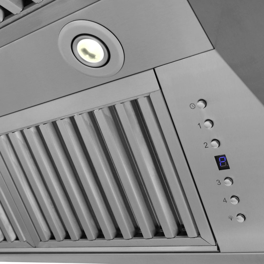 ZLINE Professional 60-inch range hood in stainless steel 597-60, detail
