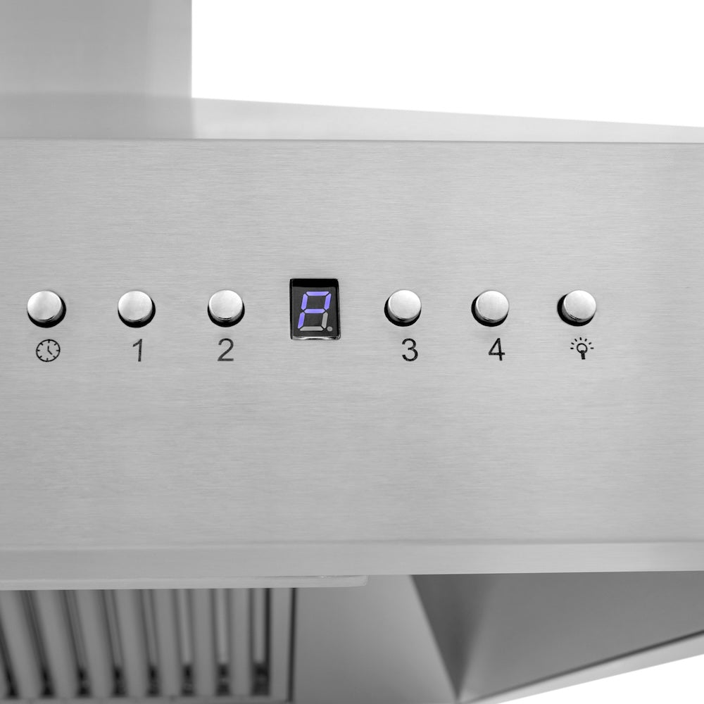 ZLINE Professional 30-inch range hood in stainless steel 697-30, detail
