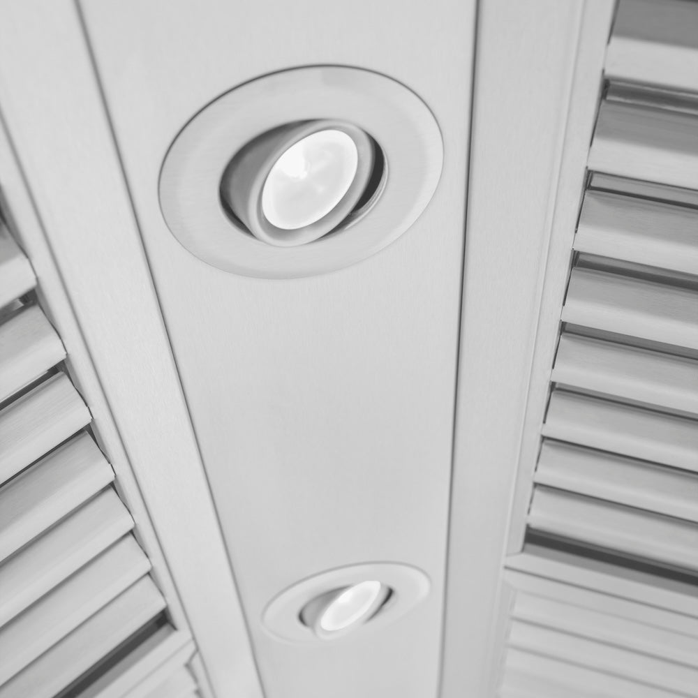 ZLINE Professional 54-inch range hood in stainless steel 697-54, detail