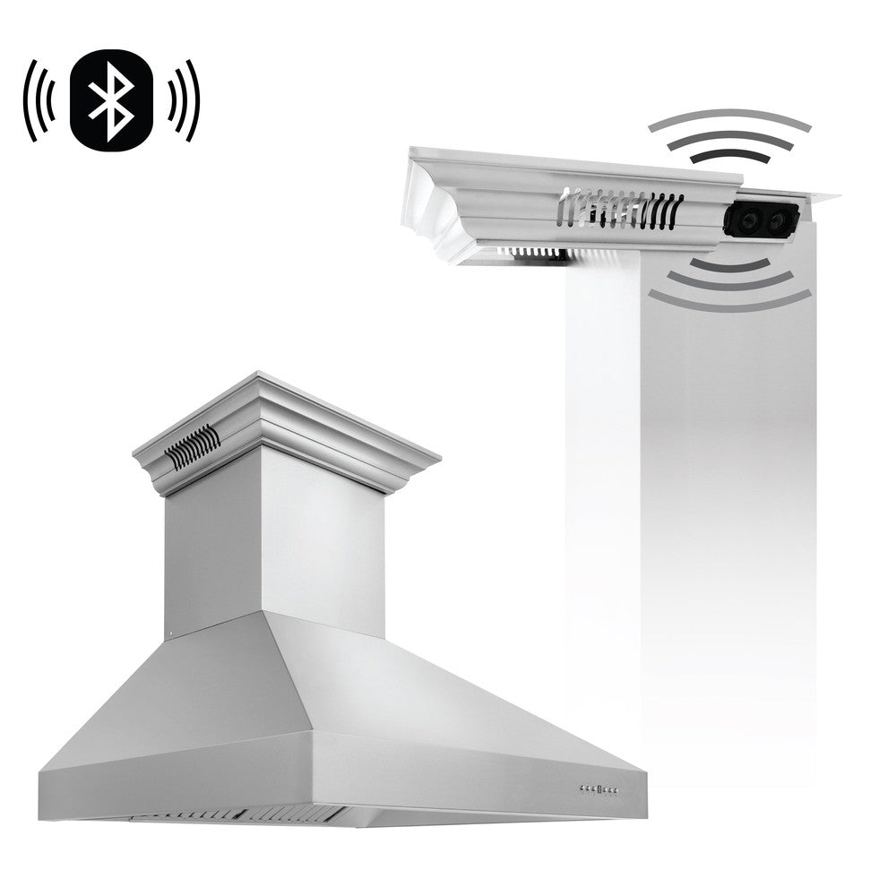 ZLINE Professional 48-inch range hood in stainless steel 697CRN-BT-48