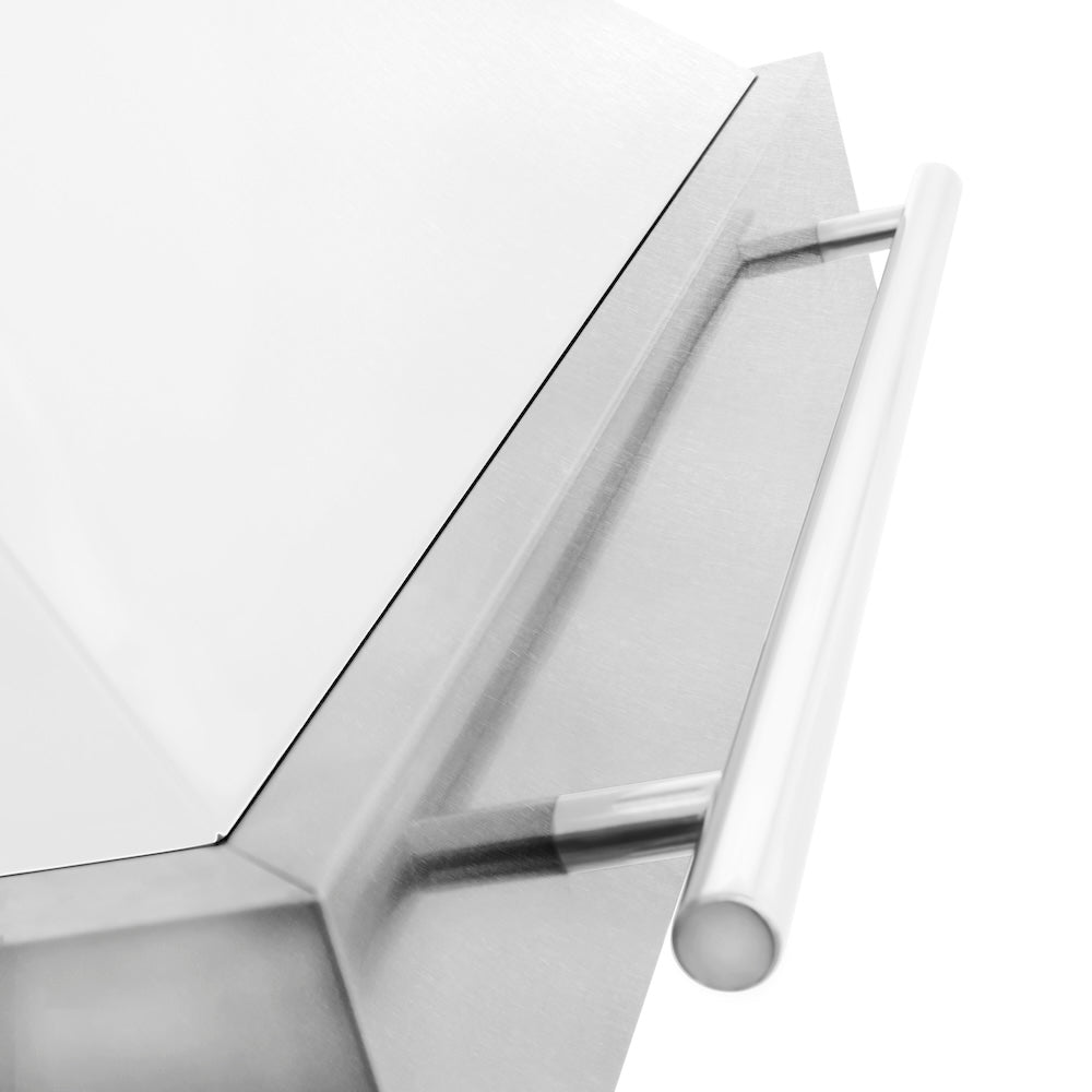 ZLINE 36-inch range hood in satin stainless steel 8654SNX-WM-36, detail