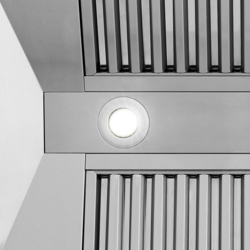 ZLINE 48-inch range hood in stainless steel 8654STX-48, detail