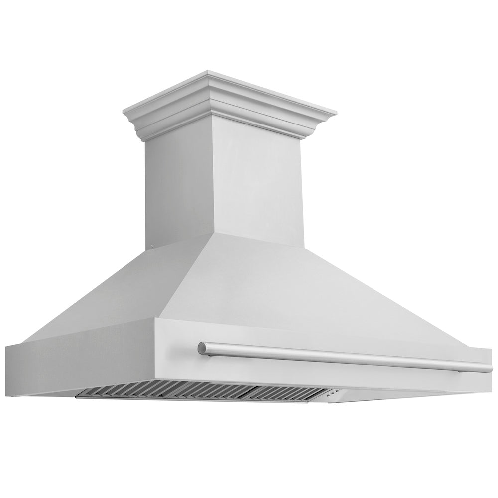 ZLINE 48-inch range hood in stainless steel 8654STX-48, view 4