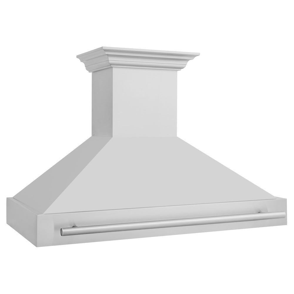 ZLINE 48-inch range hood in stainless steel 8654STX-48, side view