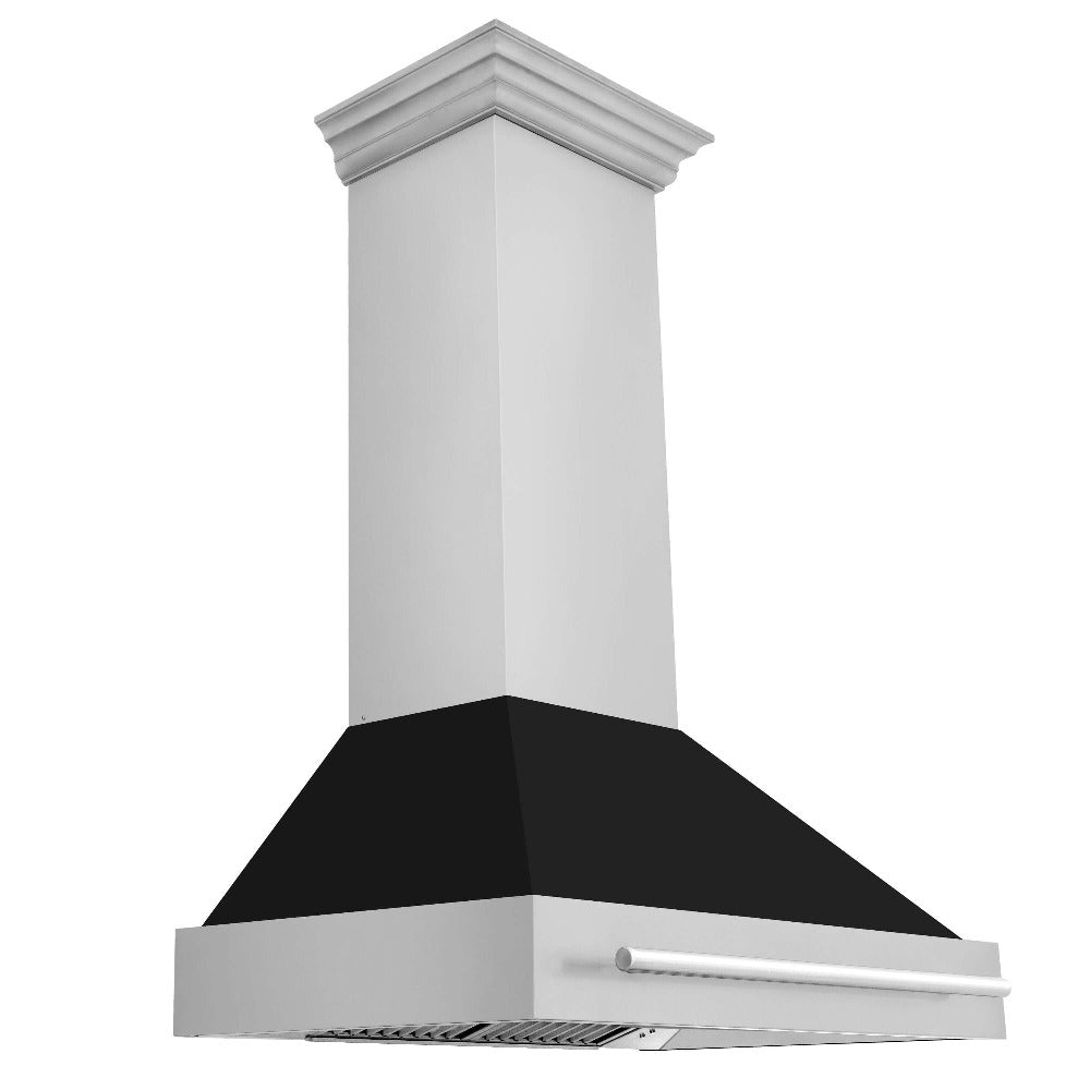 ZLINE 36-inch range hood in black matte 8654STX-BLM-36