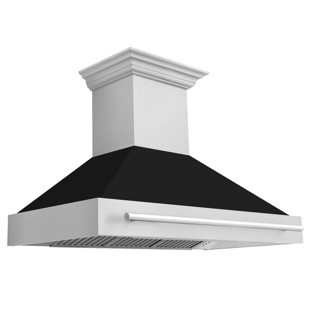 ZLINE 48-inch range hood in black matte 8654STX-BLM-48