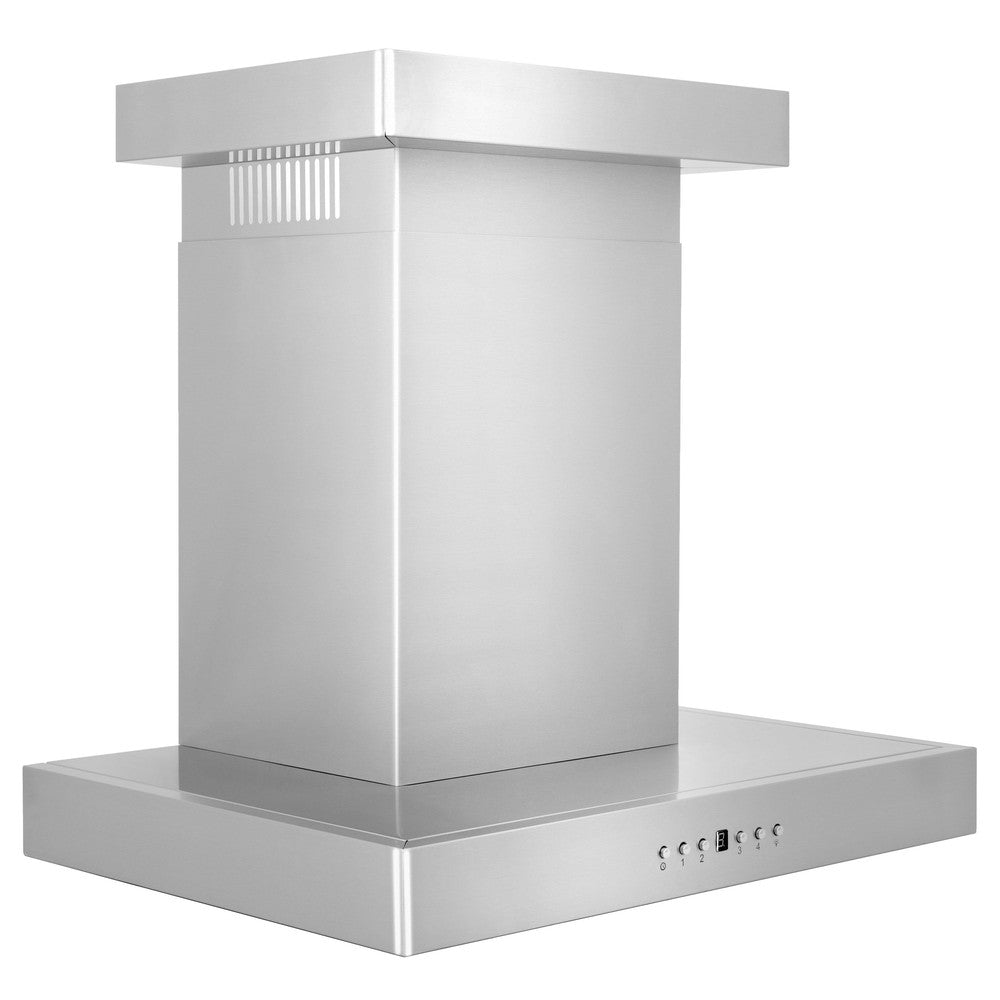 ZLINE Convertible Vent 30-inch range hood in stainless steel KECRN-30, from above