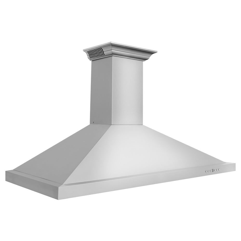 ZLINE CrownSound 42-inch range hood in stainless steel KBCRN-BT-42, side view