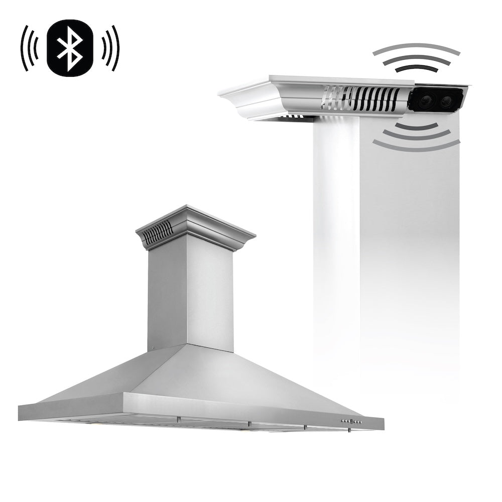 ZLINE CrownSound 48-inch range hood in stainless steel KBCRN-BT-48