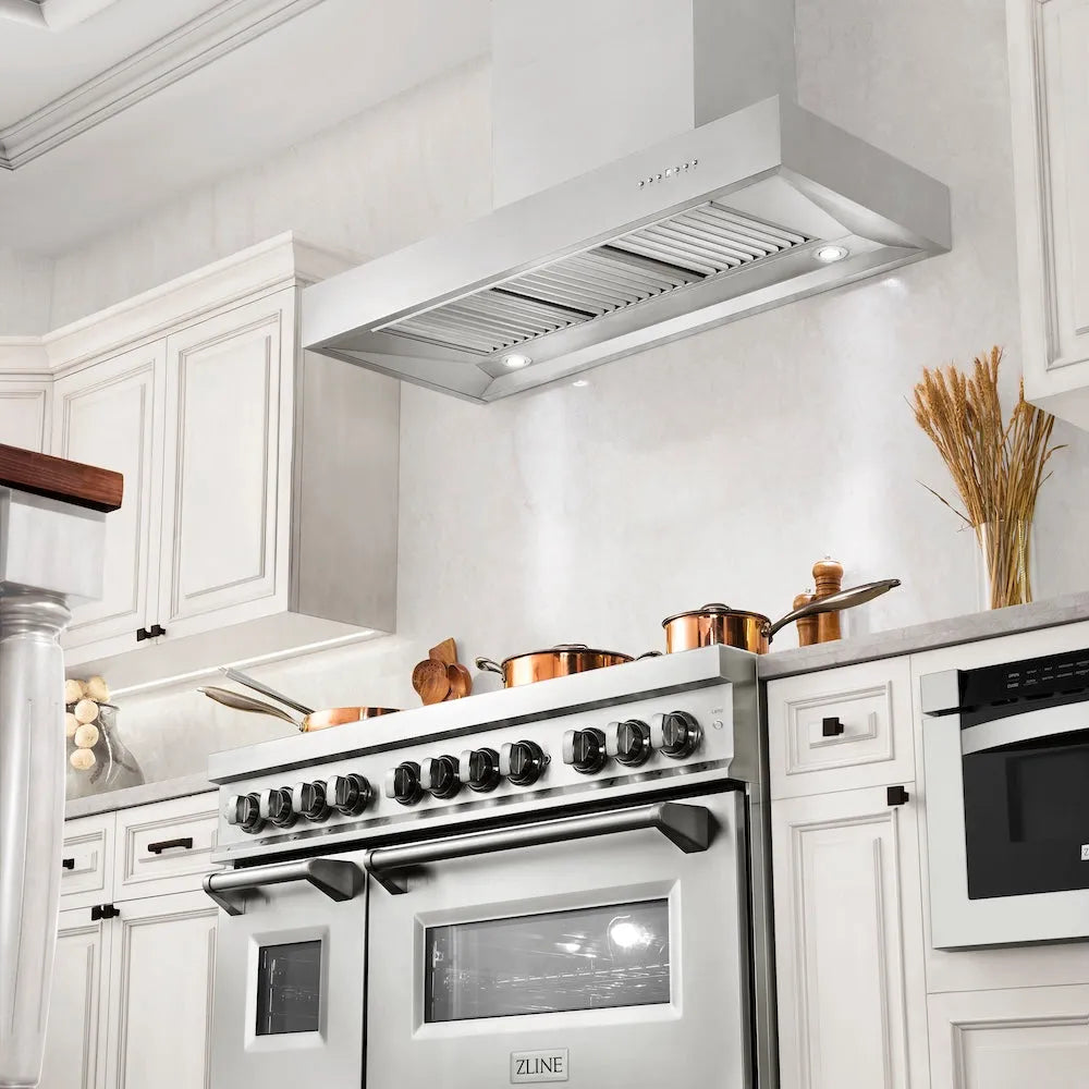 ZLINE Professional 48-inch range hood in stainless steel KECOM-48, view 2