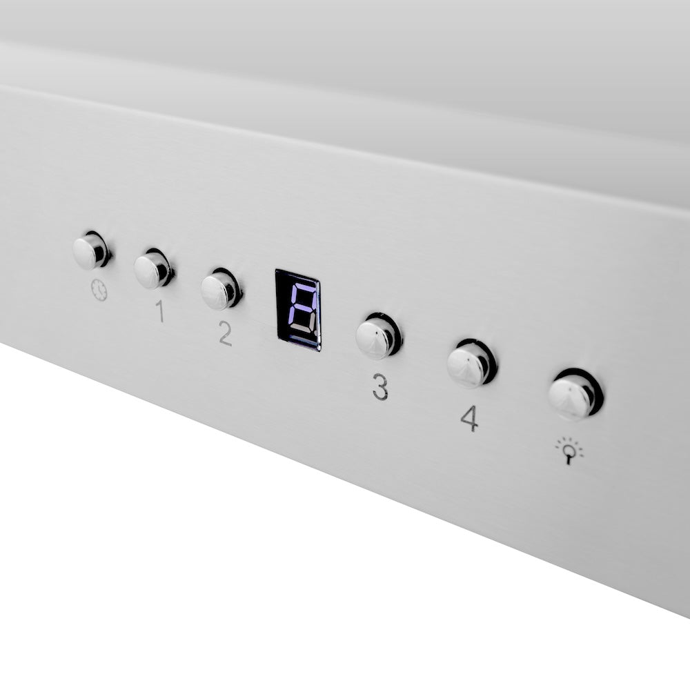 ZLINE CrownSound 48-inch range hood in stainless steel KECRN-BT-48, detail