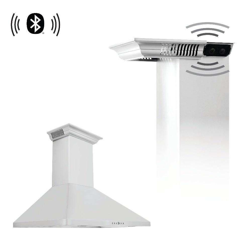 ZLINE CrownSound 36-inch range hood in stainless steel KF1CRN-BT-36