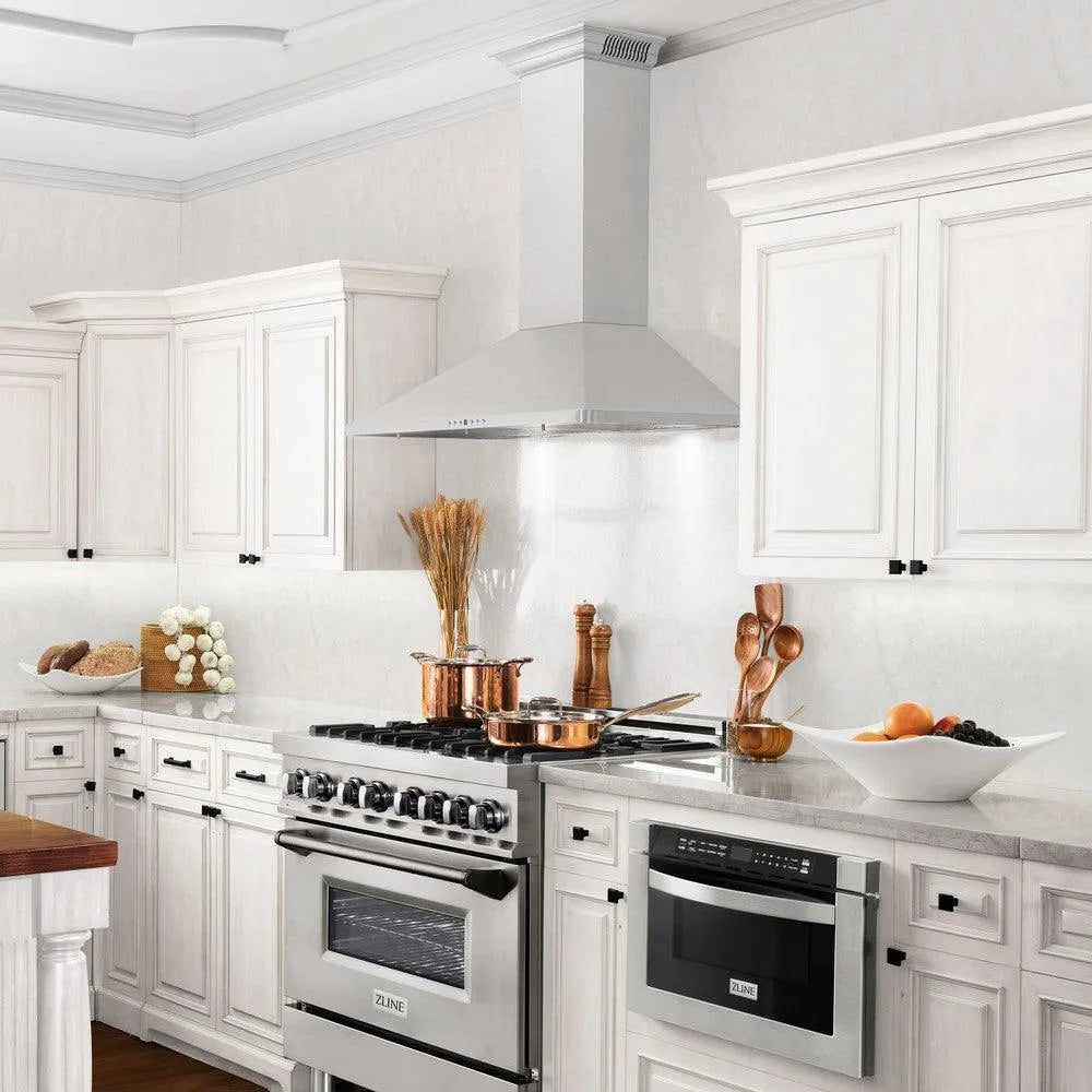 ZLINE CrownSound 30-inch range hood in stainless steel KF1CRN-BT-30, view 2