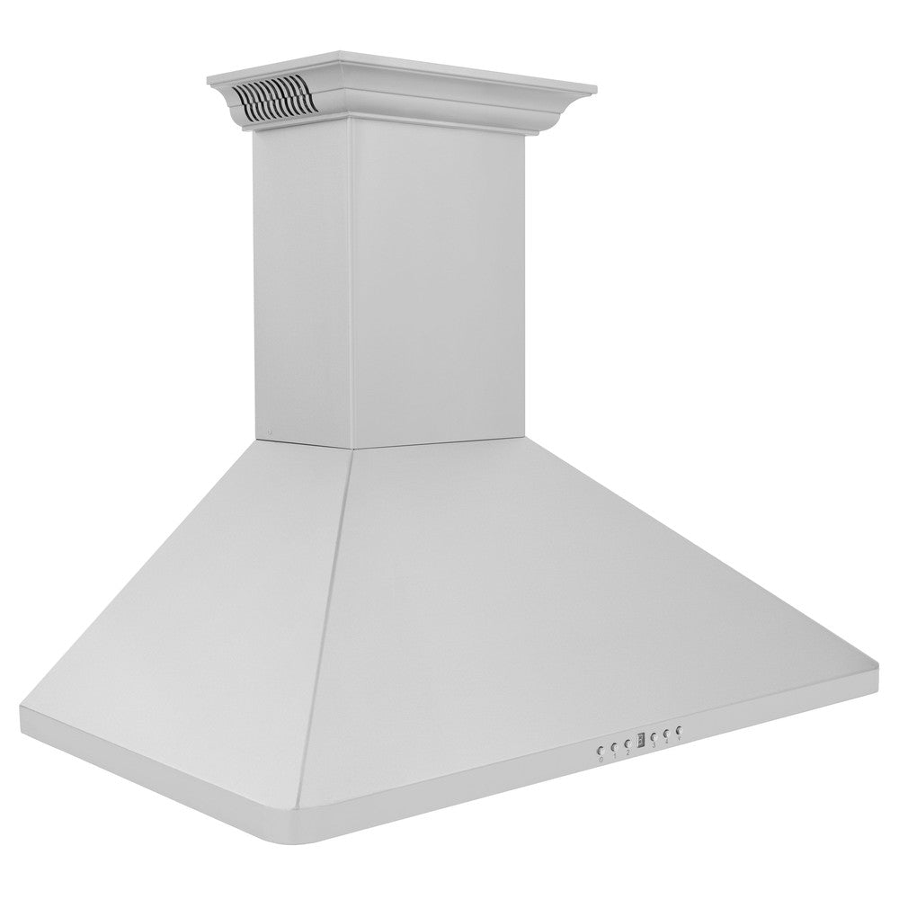 ZLINE CrownSound 30-inch range hood in stainless steel KF1CRN-BT-30, side view
