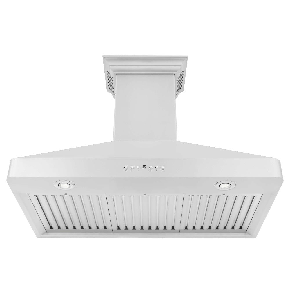 ZLINE CrownSound 36-inch range hood in stainless steel KF2CRN-BT-36, front view