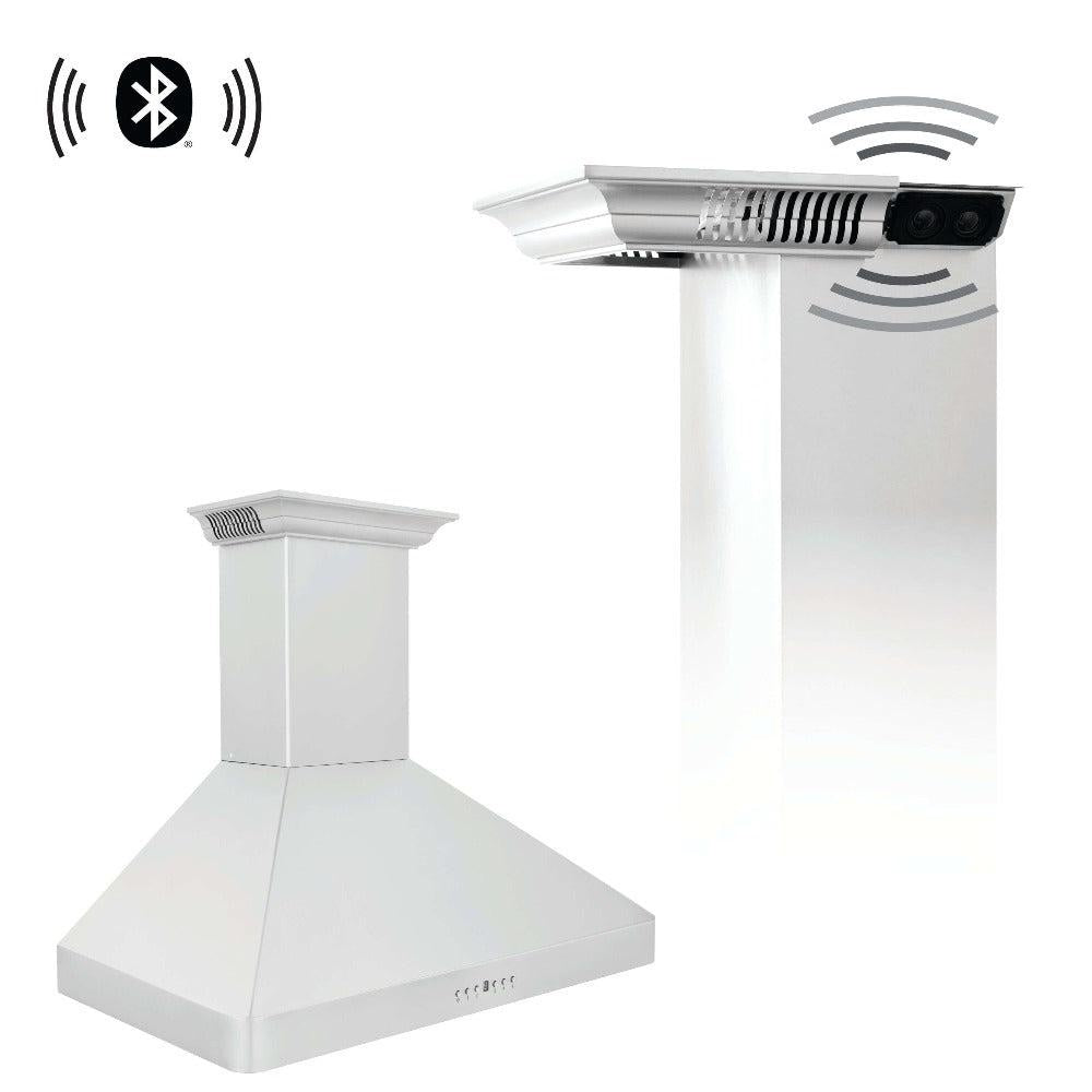ZLINE CrownSound 36-inch range hood in stainless steel KF2CRN-BT-36