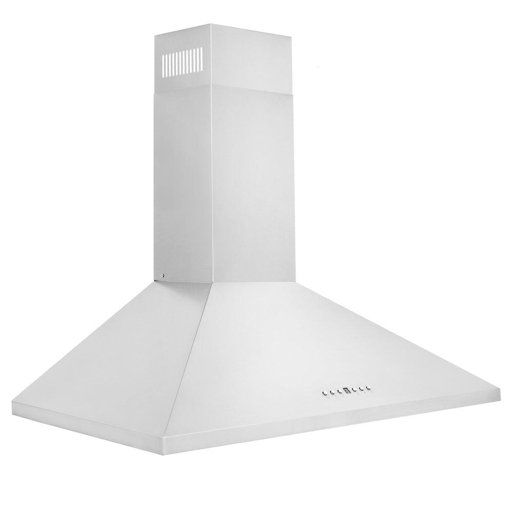 ZLINE Convertible Vent 36-inch range hood in stainless steel KL2-36, from above